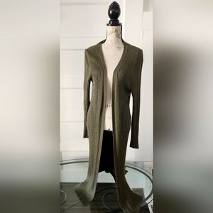 Women's Prologue  cardigan duster sweater, size Large